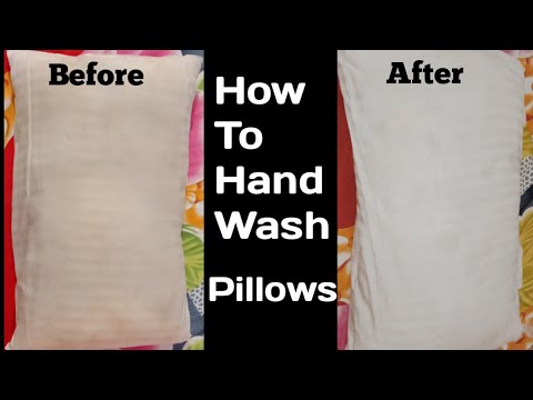 Washing My Dirty Pillows | How To  Clean Pillows | Without Washing Machine